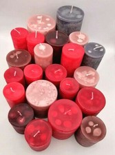 NEU 6 KG STRUKTUR-STUMPEN KERZEN durchgefärbt, handgegossen, selbstverlöschend  