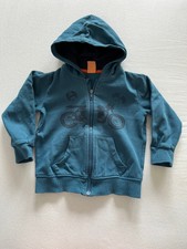 Kaputzenjacke, Gr 92, Pusblu, blau, dm, Front bedruckt