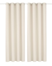 RETOURE - Vorhang »Raja« my home, Ösen 2 x 140/245cm Champagner 