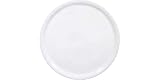 HENDI Pizzateller, Porzellan, Muster: einfarbig, Geschirrspüler und Mikrowellen geeignet, ø330x(H) 18mm, weiß