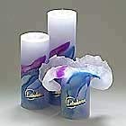 Lotuskerze Art Blue Passion 18 cm