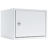 Profirst Wertfach Kaisten 2 Zylinderschloss Lichtgrau Stahl BxH 250x190 mm 1 Fachboden inkl. Befestigungsmaterial