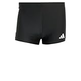 adidas Herren 3 Stripes Swim Boxers, Black/White, M