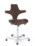 Drehstuhl Capisco von HAG in Braun
