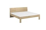 Rauch Möbel Flexx Bett Doppelbett Futonbett in Eiche Sonoma, Holz, Liegefläche 180 x 200 cm Gesamtmaße Bett BxHxT 185 x 90 x 209 cm
