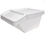 Ikea SORTERA Abfalleimer mit Deckel in weiß; (37l)