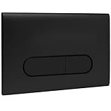 WC Drückerplatte Betätigungsplatte Spülkasten Ersatzteile,115770115 Kompatibel Mit Geberit Sigma01 20,30 UP300 & 320,Doppelspülung,Abmessungen 245 × 164 mm Matt（Schwarz）