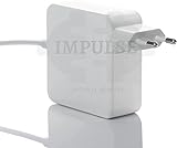 Impulse MS 85W Ladekabel kompatibel mit A1286, A1150, A1151, A1174, A1212, A1226, A1229, A1260, A1261 A1297 MacBook Pro 15 17" [2008 2009 2010 2011 bis Mitte 2012]
