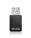 BrosTrend AX900 Mini USB WLAN Stick WiFi 6, DualBand 600Mbit/s 5GHz + 286Mbit/s 2.4GHz, USB WLAN Adapter PC Desktop Laptop, MU-MIMO OFDMA, Empfänger WiFi Adapter Kompatibel mit Windows 11/10/7, USB2.0