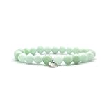 KARDINAL WEIST Burma Jade Armband, Edelstein Perlen, Kraftstein Schmuck für Damen und Herren, Chakra - Vitalität - Freude - Liebe (XS, Burma Jade)