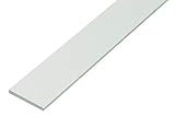 Alberts 498771 Flachstange | Kunststoff, weiß | 1000 x 20 x 2 mm | 20er Set
