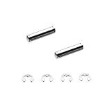 namroh.HC® 2x Sicherungsbolzen mit 4x Sicherungsringen kompatibel mit La Pavoni Professional Europiccola Stradivari Romantica Milano Esperto Expo
