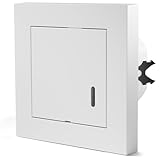 Scandinavian Home Bewegungsmelder Innen - HF Bewegungsmelder Lichtschalter Standardmaß 55-180° 15m Erfassung, mit 3-Draht-Technik/Neutralleiter für LED, Unterputz Montage - Weiß Glänzend