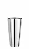 HENDI Boston Shaker becher, BarUp, ohne Shakerglas, gewichtet, poliert, Cocktail shaker, Cocktailmixer, 0,8L, ø92x(H)175mm, Edelstahl, silber