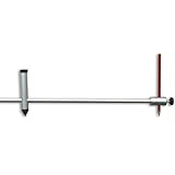hedue® Stangenzirkel 100 cm - Präzisions Zirkel groß, Anreißzirkel aus eloxiertem Aluminium, Profi Zirkel mit Stifthalter zum Anreißen & Übertragen von größeren Kreisformen