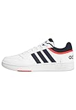 adidas Herren Hoops 3.0 Low Classic Vintage Shoes, Cloud White / Legend Ink / Vivid Red, 46 EU