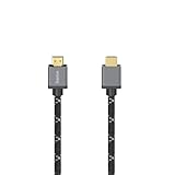 Hama Premium HDMI Kabel 2 Meter Ultra High Speed (Exzellentes Monitorkabel 4K / 8K, 48 Gbit/s, UHD Bildschirmkabel eARC, Ethernet, HDR, Aramidfaser Kabelmantel, HDMI 2.1 Kabel 120 Hz/60 Hz) 2m