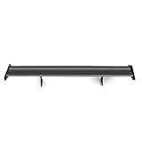 Artudatech GT Heckspoiler Auto-Flügelspoiler Universal, Aluminium Schrägheck Spoiler Flügel Heckflügel Verstellbar GT Spoilerflügel Rennspoiler Rear Spoiler, Schwarz