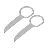 Audioproject A195-2 Stck Set Entriegelungsbügel kompatibel für VW Audi Seat Skoda Mercedes Ford Auto-Radio MFD MFD2 RNS-E RCD300 Navi waagerechter Schlitz