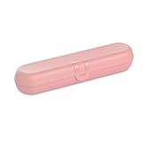 Koziol KLIKK ETUI Besteckbox to go, Etui für Reisebesteck, Bestecktasche, Besteckdose, Outdoor-Besteckbehälter, Campingbesteck Etui, Besteck-Verpackung wiederverwendbar, Pale Rosette