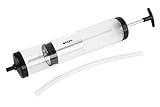 TECPO 300496 Motor Öl Wechsel Absaugpumpe Umfüllpumpe 500 mL Handpumpe Getriebeöl absaugen mit Füllstandanzeige
