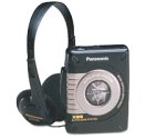 Panasonic rq-p35 Stereo-Kassetten-Player mit Kopfhörer schwarz