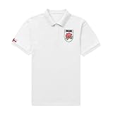 Super Lemon Uni-Rugby-Poloshirt England – klassisches weißes Poloshirt mit ikonischem England-Wappen – Premium-Baumwolle, stilvolle und bequeme Passform für Männer und Frauen – perfekt für