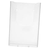 Gogogmee Transparentes Wandmontiertes Magazin Prospekthalter Regal Einzelnes Fach Büro Organizer Für Zeitschriften Dokumente Und Flyer Moderner Platzsparender Wandhalter Für Effiziente