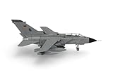 Herpa Modellflugzeug Luftwaffe Panavia Tornado IDS - TaktLwG 33, Büchel (with Taurus KEPD-350) Miniatur im Maßstab 1:200, Sammlerstück, Modell ohne Standfuß, Metall, Grau