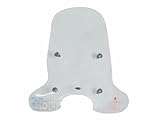 Windschild Windschutzscheibe 750 mm passend für Vespa ET2 ET4 50 125cc – inkl. Montagesatz – FACO Scheibe mit 12 mm Stahlhalterung – Acrylglas klar