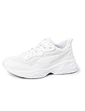 PUMA Damen Cilia Sneaker, Puma White Gray Violet Puma Silver, 39 EU