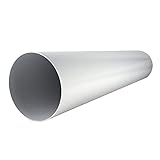MKK Abluftventilator, Lüftungsrohr, Durchmesser 100 mm, Länge 1 m, Kunststoff-Rundrohr, Rohr, Kanal, Abluft, Abluft, Durchmesser 10 cm und 100 cm Länge, System