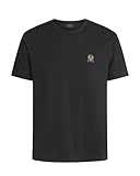 Belstaff Herren T-Shirt Schwarz XL Slim Passform Phoenix-Patch Baumwolle Sommer Streetwear T-Shirt