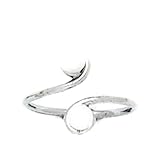 Zehenring Weißgold 14 Karat (585) Süßwasser-Zuchtperle verstellbar elegant