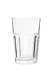 Generisch 6-er Set Gläser POKAL - Glas für Longdrinks Wasser Tee Kaffee Cocktails - bis 120°C - 350ml - 14cm hoch - spülmaschinenfest
