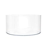 Royal Imports Blumenvase, Acryl, Zylinder, dekorativer Mittelpunkt für Zuhause oder Hochzeit, Nicht zerbrechlicher Kunststoff, 20,3 x 10,2 cm, kurz, rund, transparent