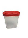 Tupperware Würzling Salz- und Pfefferstreuer ideal für Auto, Büro, Camping & Unterwegs - Mini Salzstreuer Gewürze (Gewürzriese 270ml rot)