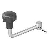 ProPlus 1 x Hebel für Anhänger Stützrad - 60 mm Durchmesser, 17 mm Achsdurchmesser, 239 Gramm aus Stahl - Kurbel für Bugrad Deichselrad Anhängerzubehör