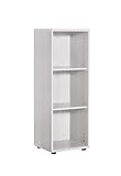 Möbelpartner Milo Regal, lichtgrau, ca. 39,3 x 34,5 x 110,9 cm