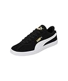 PUMA Unisex Club II Sneaker, Black White Gold, 42 EU