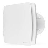 calimaero® BREEZE Badlüfter 100mm Mit Nachlauf Und Rückstauklappe, Badlüfter Mit Feuchtigkeitssensor, Energieeffizient, Leise, Kunststoff 12 W, 95m³/h, 32db, Ipx4