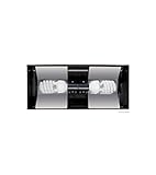 Exo Terra Compact Top, Terrarienabdeckung, Klein, für 2 Lampe, mit Reflektor, 45 x 9 x 20cm, Fassung E27, 1 Stück (1er Pack), Schwarz