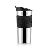Bodumtravel mug Thermobecher aus Edelstahl (Doppelwandig, Spülmaschinengeeignet, 0,35 liters) Schwarz