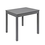 Krok Wood Esstisch Tomas aus Massivholz in Buche, Farbe Grau (75 х 50 х 75 cm)