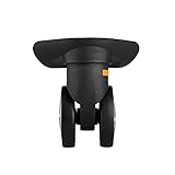 Nvshiyk Schwenkrad 2 Räder Koffer Rad Ersatz Zugstangenkasten Rad Universal Räder Koffer Zubehör Räder for Koffer Rollen für Industriemöbel (Farbe : Black, Size : Right+Left)