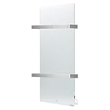 Infrarot Handtuchtrockner 48x100cm Bad-Heizkörper mit Handtuchhalter aus Edelstahl, Infrarot-Heizung, Handtuchheizung