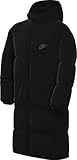 Nike Unisex Kinder Nsw Tf Rpl Hgh Syf Eo Prk Ul Thigh Length Hooded Jkt, Black/Black/Anthracite/Anthracite, 14-15 Jahre EU
