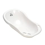 KiNDERWELT Babywanne 84 cm - Baby Badewanne Panda Motiv - BPA-Frei - Wanne zum Baden für Babys und Neugeborene