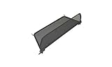 GermanTuningParts Windschott für Volkswagen EOS 2006-2015 - Klappbar - mit Schnellverschluss – Schwarz | Windabweiser | Windblocker | Wind Deflector