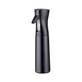 GRIFEMA Sprühflasche 300 ml – Ultrafeiner Nebel, 360° Sprühkopf, Ergonomischer Griff, Wiederbefüllbar, BPA-frei, Schwarz, Für Pflanzen, Haar, Küche, GE2001B-300B